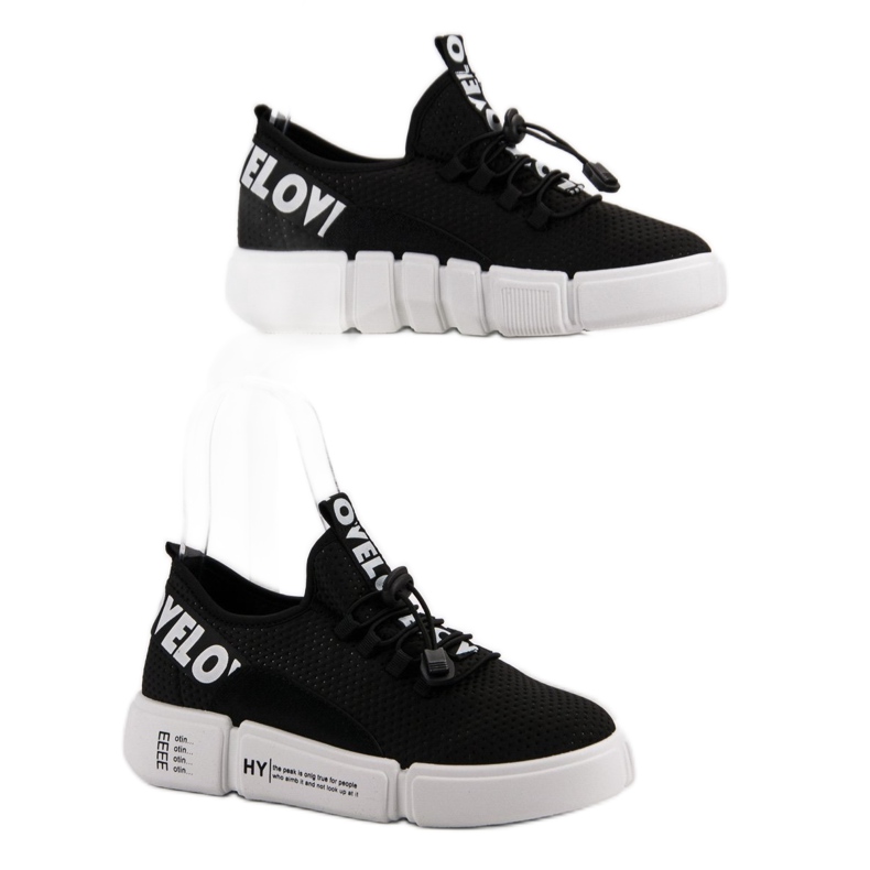 Sportske cipele s manžetom Love crna 1