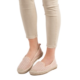 Lucky Shoes Puder Openwork Lords ružičasta 1