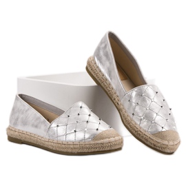 Lucky Shoes Espadrile sa mlaznicama siva 1