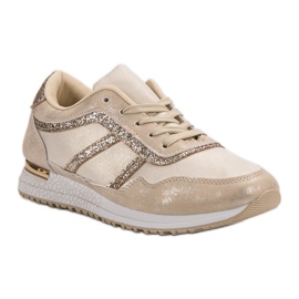 Sportske cipele sa sjajem žuta boja 1