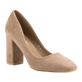 Small Swan Klasične pumpe od antilopa smeđa 1