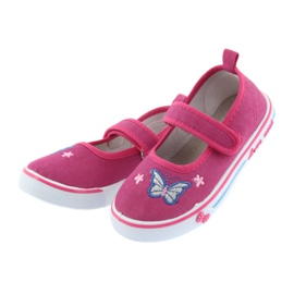 Atletico roza balerinke, kožni umetak plava ružičasta 4