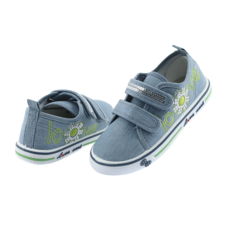 Plave traperice obožavaju Atletico tenisice, kožni umetak plava 4