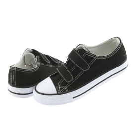 Crne Atletico tenisice na čičak bijela crna 4