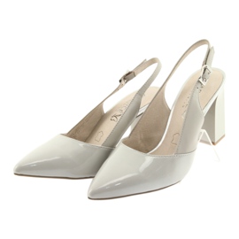 Sive ženske sandale na stupu Caprice 29604 siva 3