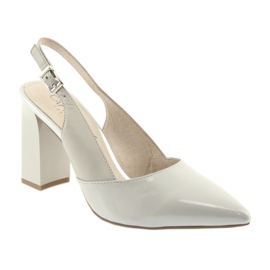 Sive ženske sandale na stupu Caprice 29604 siva 1