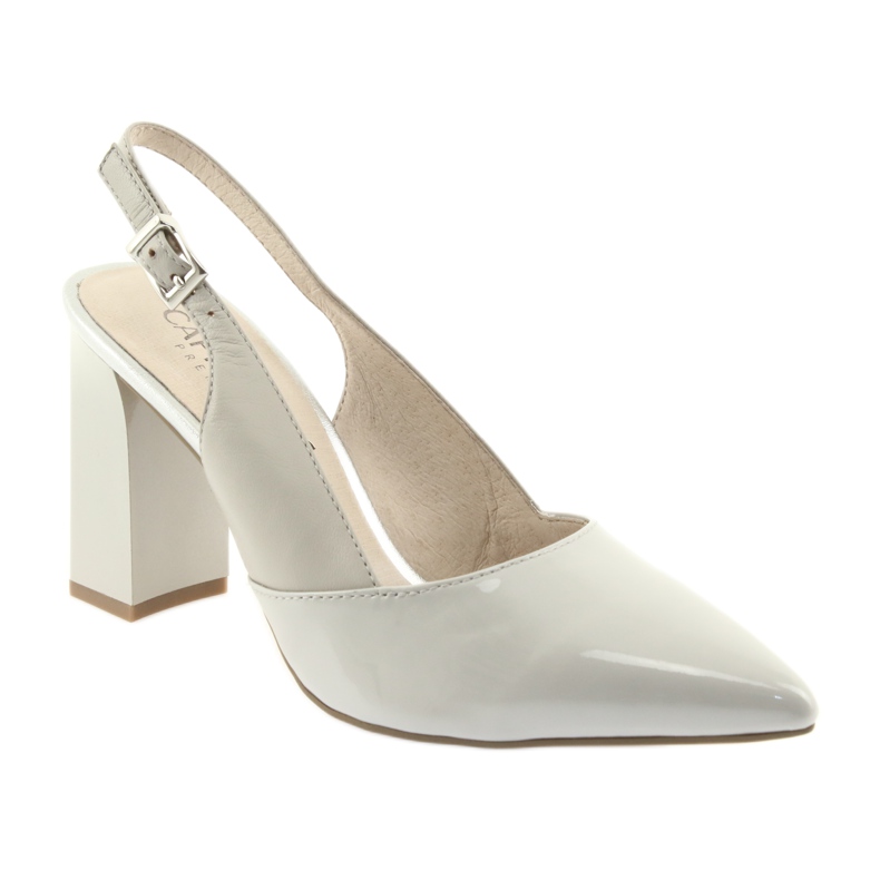 Sive ženske sandale na stupu Caprice 29604 siva 1