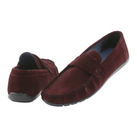 Nikopol Muške kožne Burgundy Loafers1688 crvena 5