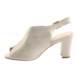 Sergio Leone Sandale na mjestu Sergia Leonea 812 bež zlatna 2