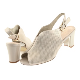 Sandale na stupu Sergio Leone 800 bež zlatni 4