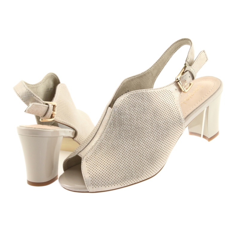 Sandale na stupu Sergio Leone 800 bež zlatni 4