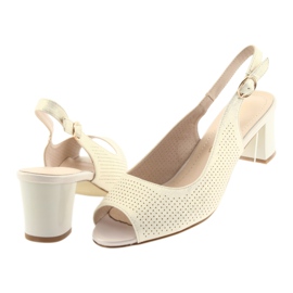 Sandale na postolju Sergio Leone 794 zlatne zlatni 4