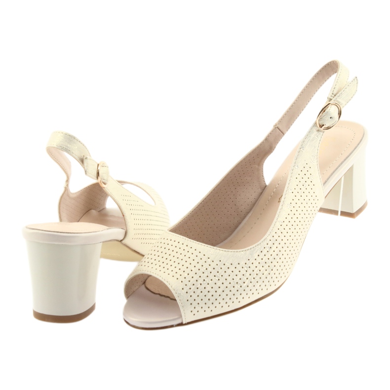 Sandale na postolju Sergio Leone 794 zlatne zlatni 4