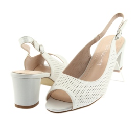 Sandale na stupu Sergio Leone 794 srebro siva 4