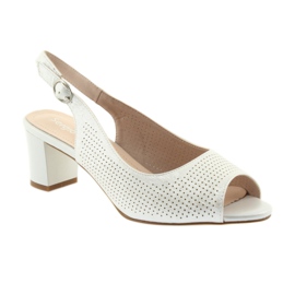 Sandale na stupu Sergio Leone 794 srebro siva 1