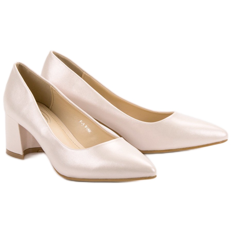 Pumpe na stupu smeđa ružičasta 1