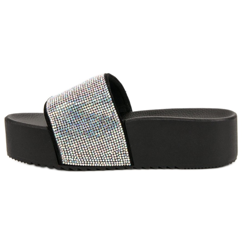 Marquiz Modne papuče na platformi crna siva 1