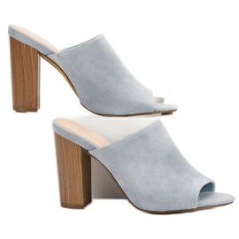 Kayla Ugrađene sandale s visokim potpeticama plava 1