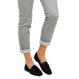 Crne Ženske crne mokasine 7115-P Crne crna 2