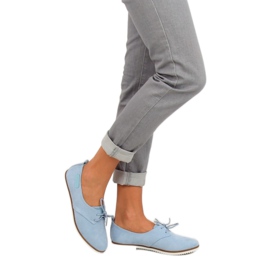 Plave Ženske plave mokasine 6907-BL Plave plava 2