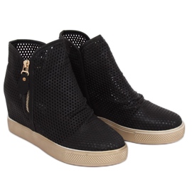 Crne ažurne tenisice KL-261 Crne crna 1