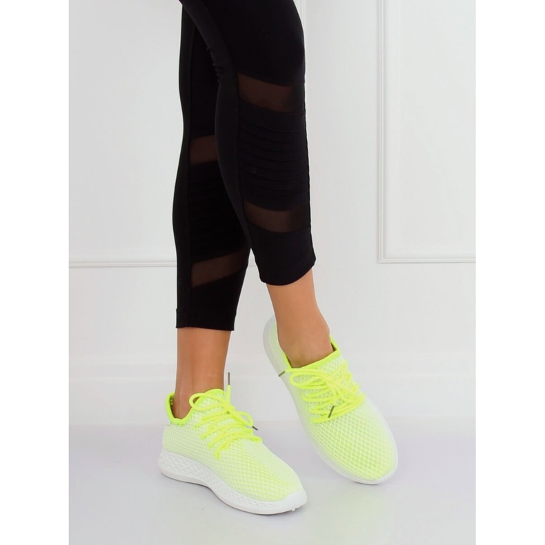 Žute sportske cipele 7760-Y Zelene žuta boja 2