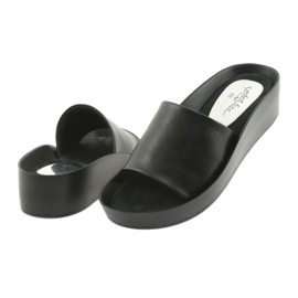 Crne profilirane papuče Filippo 768 crno 4