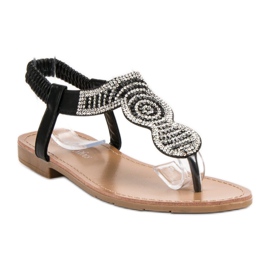 SHELOVET Japanske sandale koje se navlače crna 1