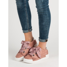 Belle Women Sportske cipele od antilopa ružičasta 1