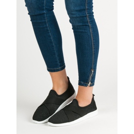 Ideal Shoes Klizne sportske cipele crna 1