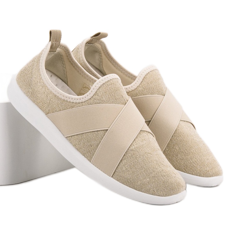 Ideal Shoes Klizne sportske cipele smeđa 1