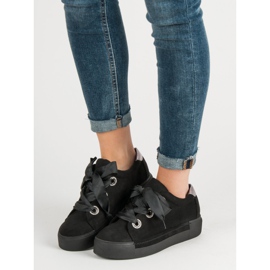 Belle Women Sportske cipele od antilopa crno 2