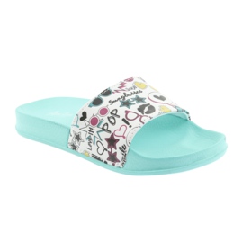 Papuče za sunčane naočale s profiliranim zelenim profilom American Club bijela crna zelena ružičasta 1