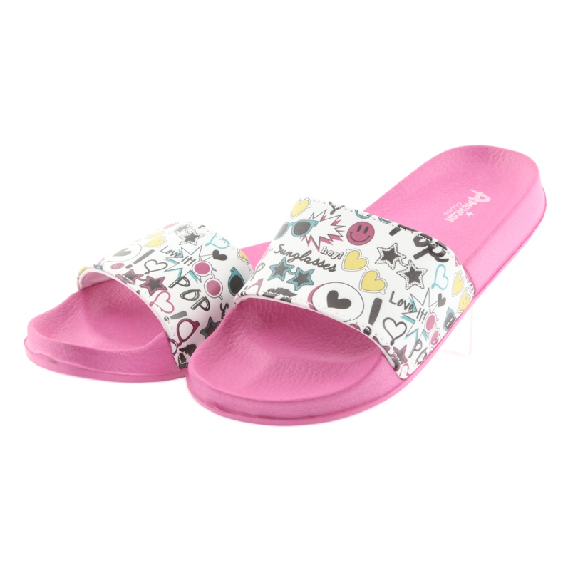 Papuče za sunčane naočale profilirane American Club roza bijela crna zelena žuta boja ružičasta 3