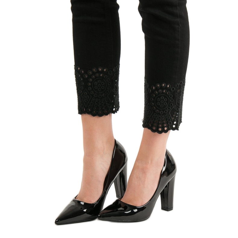 SHELOVET Lakirane pumpe crna 1