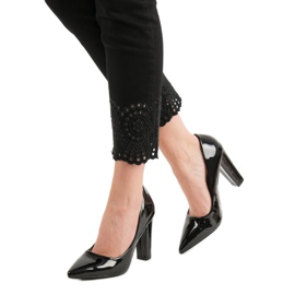 SHELOVET Lakirane pumpe crna 2