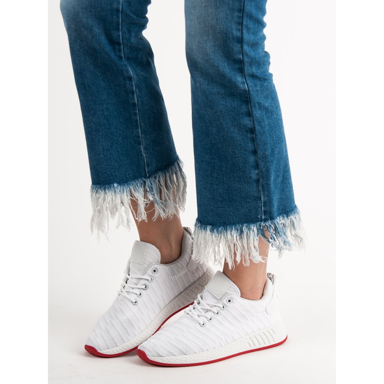 SHELOVET Modna tekstilna obuća bijela 1