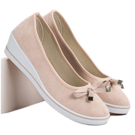 SHELOVET Klinaste pumpe smeđa 2