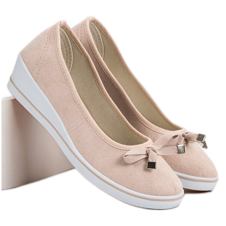 SHELOVET Klinaste pumpe smeđa 2