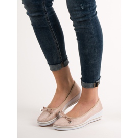 SHELOVET Klinasta balerina smeđa 1