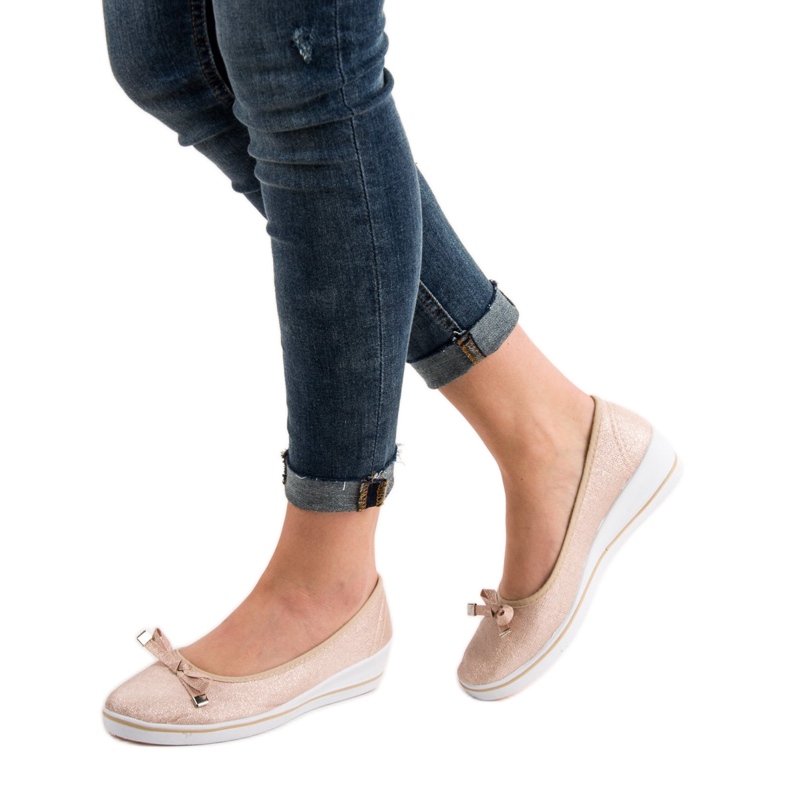 SHELOVET Klinasta balerina smeđa 2