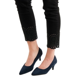 Nio Nio Niske tamnoplave štikle plava tamnoplava 2