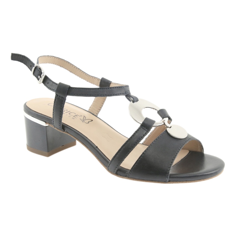 Sandale s ukrasom Caprice 28211 tamnoplave tamnoplava siva 1