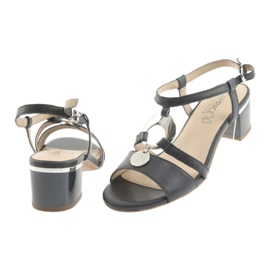 Sandale s ukrasom Caprice 28211 tamnoplave tamnoplava siva 4