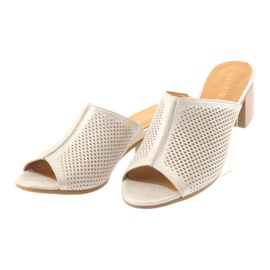 Ženske papuče Badura 5311 zlatne žuta boja višebojan 3