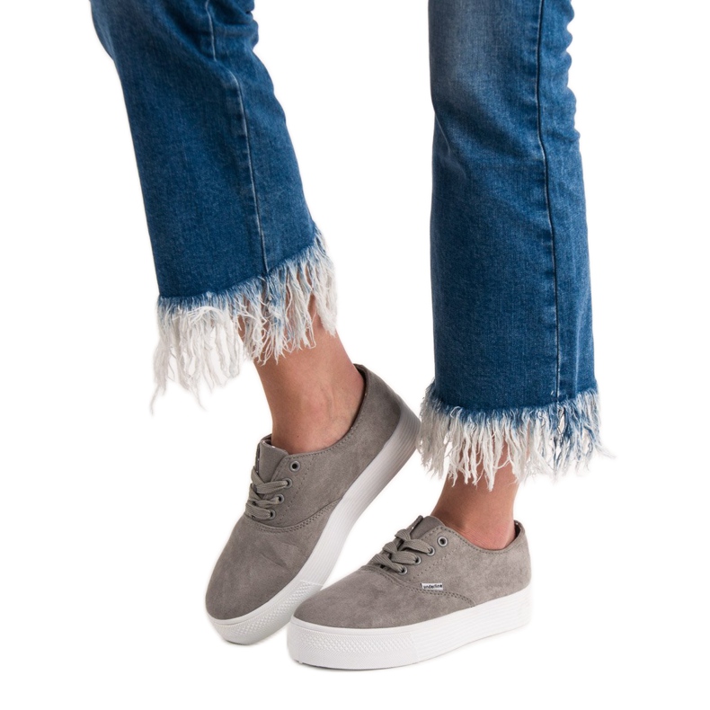 SHELOVET Modne sive tenisice siva 2