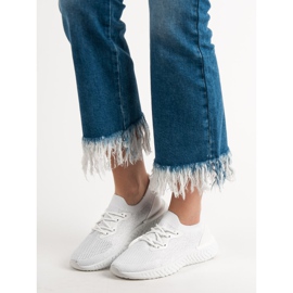 SHELOVET Tekstilne sportske cipele bijela 1