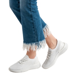 SHELOVET Tekstilne sportske cipele bijela 2