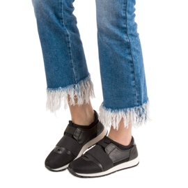 Sergio Todzi Klizne cipele s elastičnom trakom crna 2