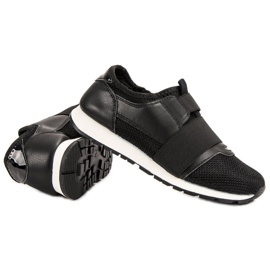 Sergio Todzi Klizne cipele s elastičnom trakom crno 1